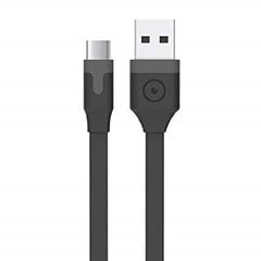 * Flat Type-C Cable USB 2.0 2M 3A Muvit cena un informācija | Muvit TV un Sadzīves tehnika | 220.lv