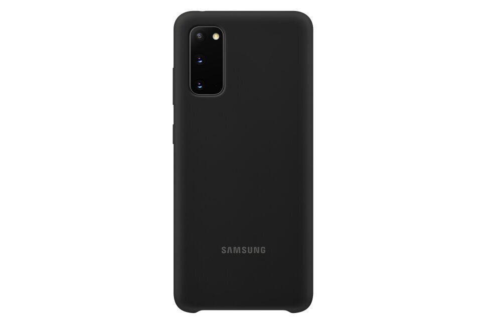 EF-PG980TBE Samsung Silicone Cover for Galaxy S20 Black cena un informācija | Telefonu vāciņi, maciņi | 220.lv