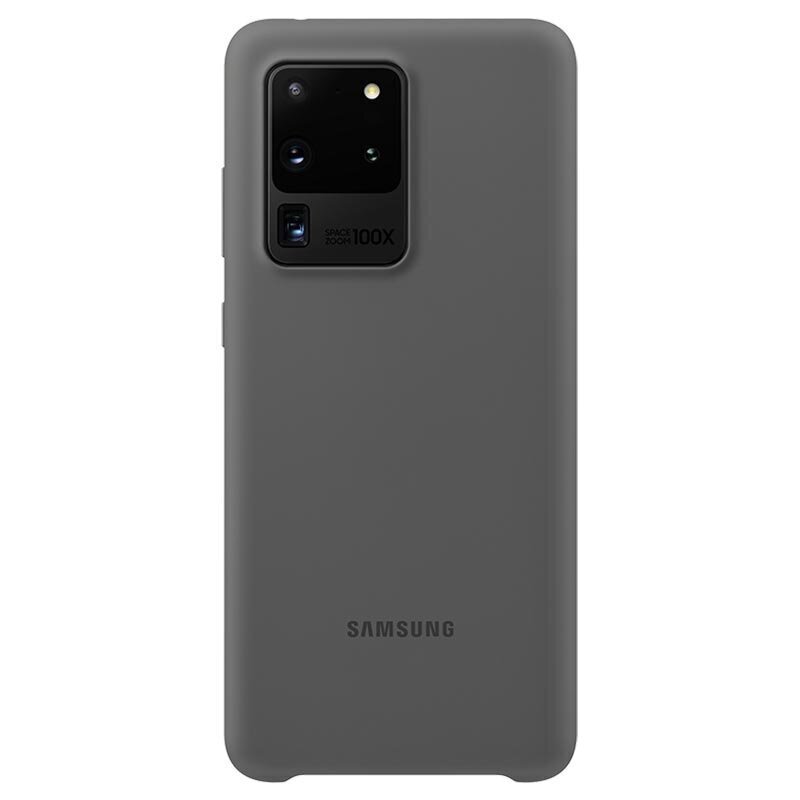 EF-PG988TJE Samsung Silicone Cover for Galaxy S20 Ultra Gray cena un informācija | Telefonu vāciņi, maciņi | 220.lv
