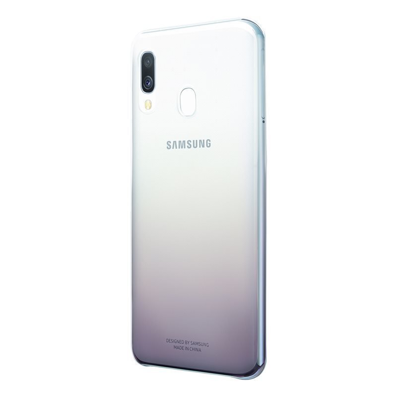 Samsung EF-AA405CBEGWW Gradation Cover Aizmugures apvalks priekš Samsung A405 Galaxy A40 Caurspīdīgs - Melns cena un informācija | Telefonu vāciņi, maciņi | 220.lv
