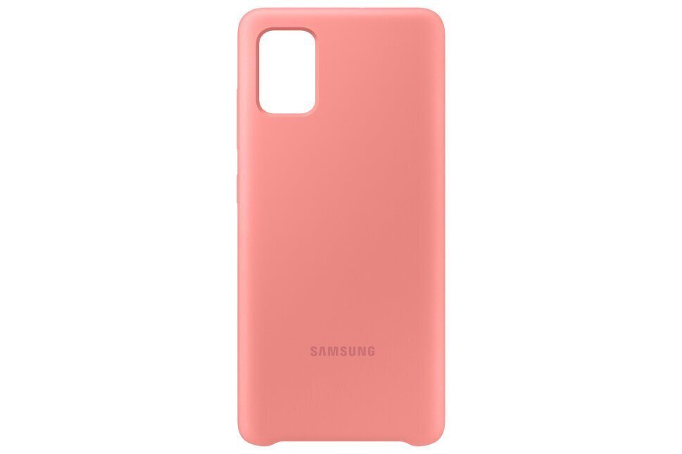 EF-PA515TPE Samsung Silicone Cover for Galaxy A51 Pink cena un informācija | Telefonu vāciņi, maciņi | 220.lv