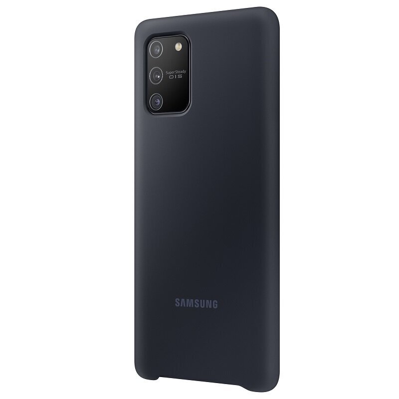 Samsung lokans silikona vāciņš Samsung Galaxy S10 Lite melns cena un informācija | Telefonu vāciņi, maciņi | 220.lv