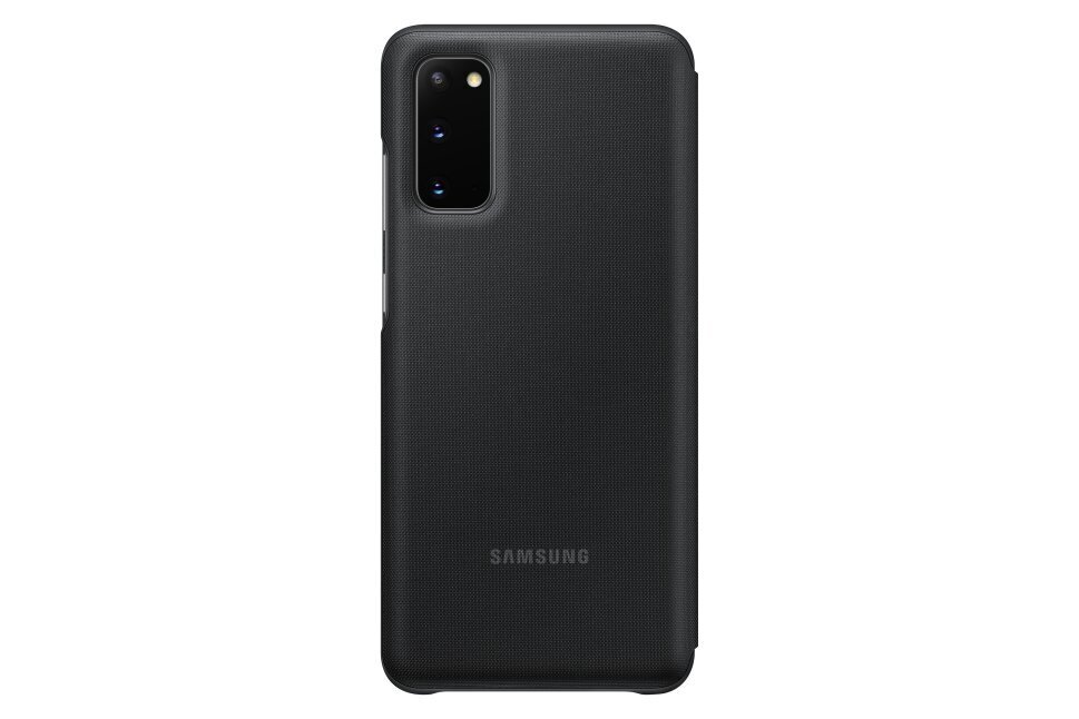 EF-NG980PBE Samsung LED maciņš telefonam Samsung Galaxy S20 melns cena un informācija | Telefonu vāciņi, maciņi | 220.lv