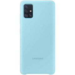 EF-PA715TLE Samsung Silicone Cover for Galaxy A71 Blue cena un informācija | Telefonu vāciņi, maciņi | 220.lv