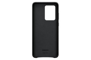 Чехол EF-VG988LBE Samsung Leather для Galaxy S20 Ultra Black цена и информация | Чехлы для телефонов | 220.lv