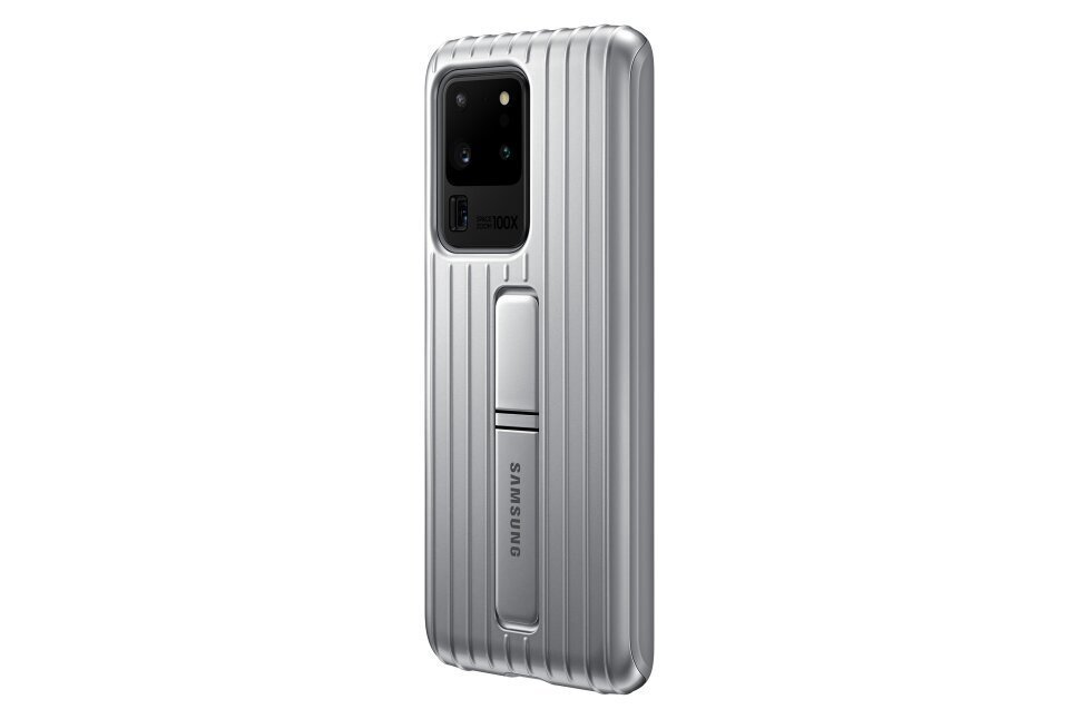 EF-RG988CSE Samsung Standing Cover for Galaxy S20 Ultra Silver цена и информация | Telefonu vāciņi, maciņi | 220.lv