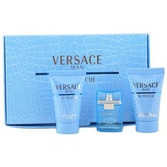 Набор Versace Man Eau Fraiche: EDT для мужчин, 5 мл + гель для душа, 25 мл + бальзам после бритья, 25 мл цена и информация | Мужские духи | 220.lv