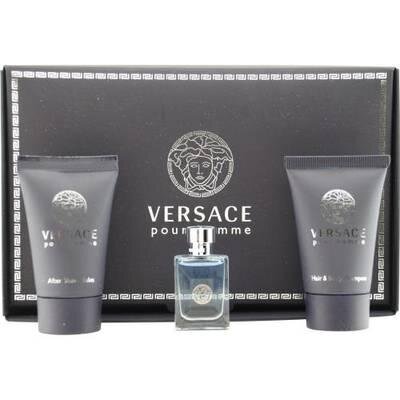 Komplekts Versace Pour Homme: edt 5 ml + dušas želeja 25 ml + pēcskūšanās balzāms 25 ml цена и информация | Vīriešu smaržas | 220.lv