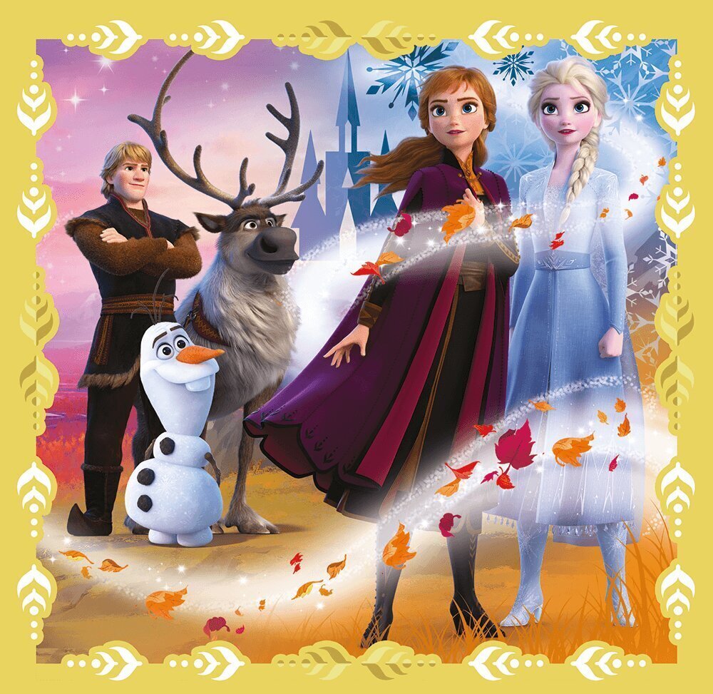 Pužļu komplekts Frozen 2 Trefl 3 in 1 cena un informācija | Puzles, 3D puzles | 220.lv