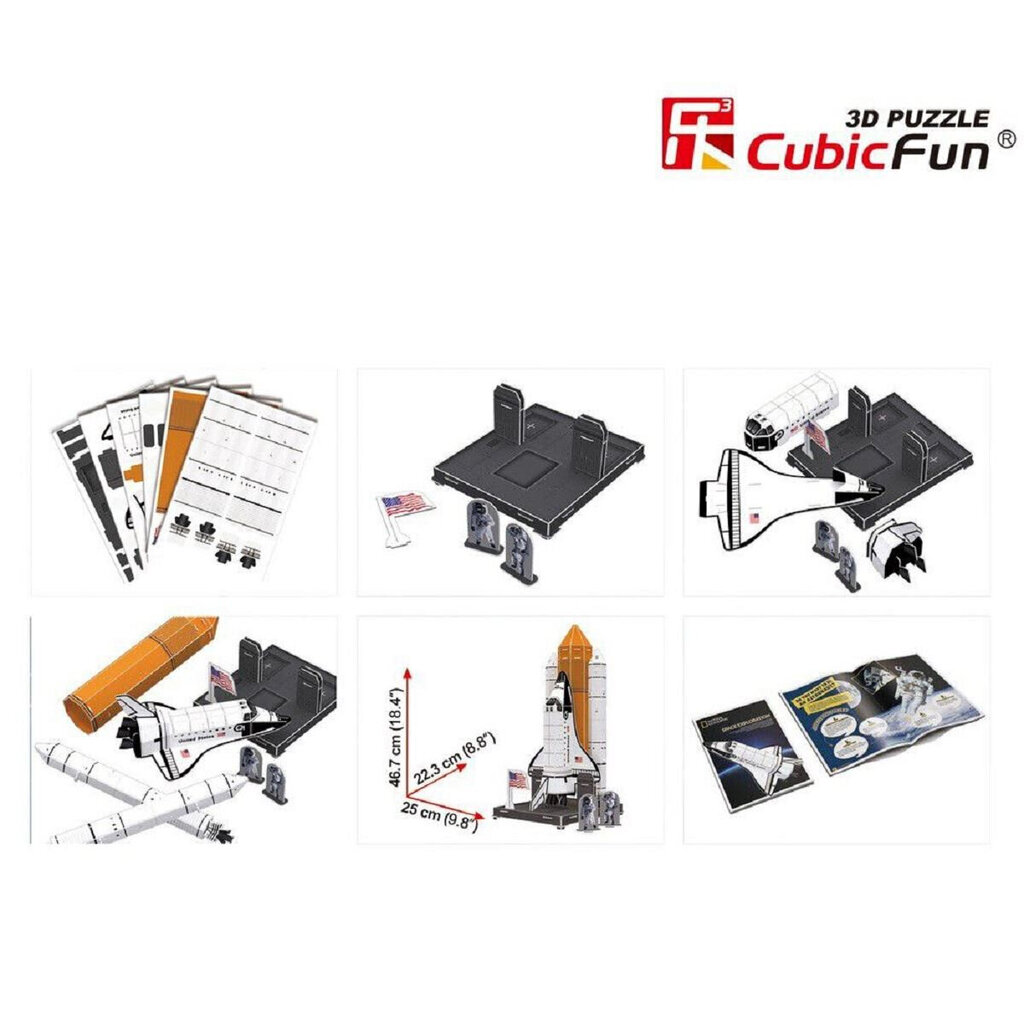 3D puzle CubicFun National Geografic Space Exploration 65 d. cena un informācija | Puzles, 3D puzles | 220.lv