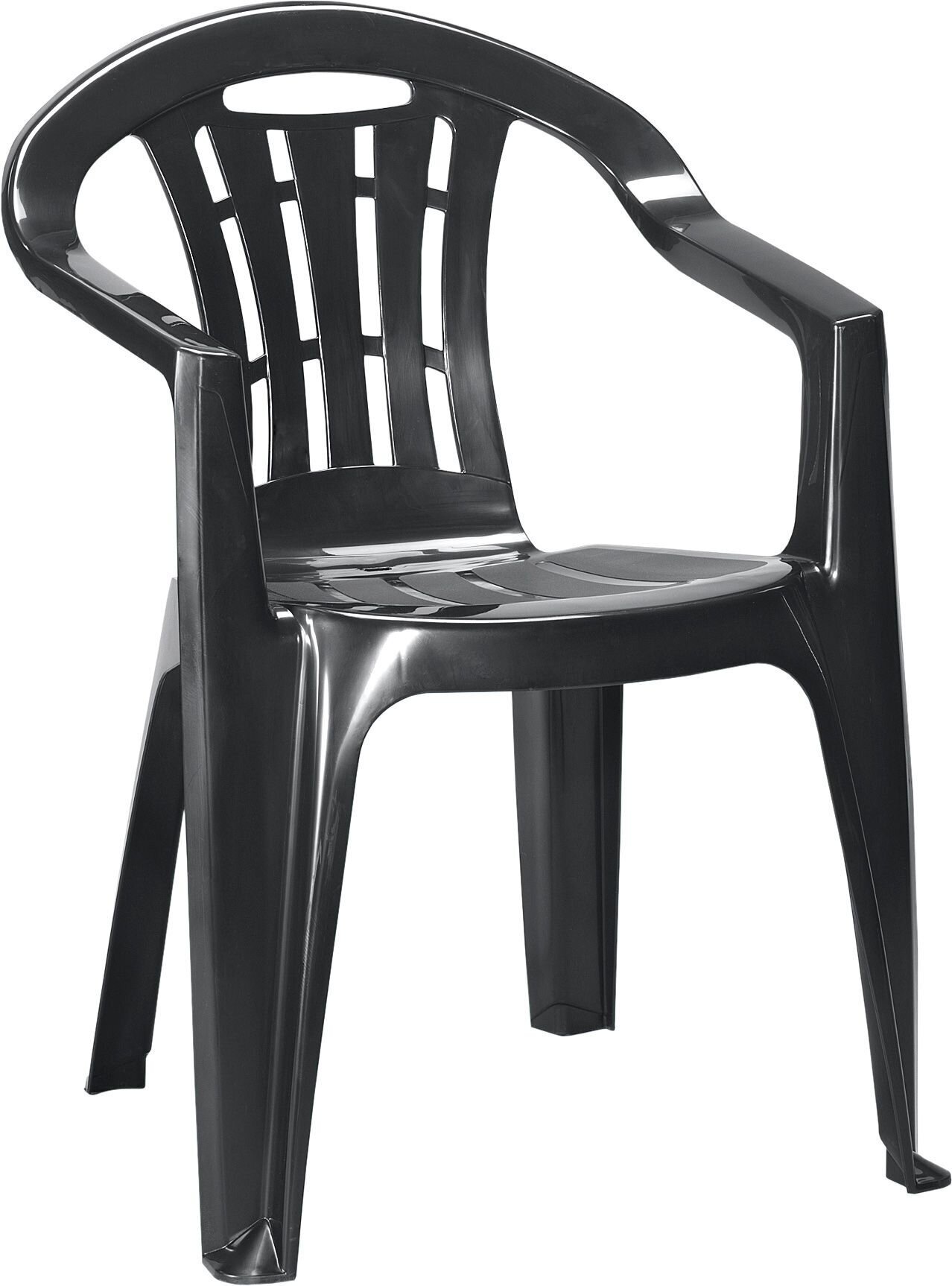 Plastmasas krēsls 4living Curver Mallorca Graphite, tumši pelēks cena |  220.lv