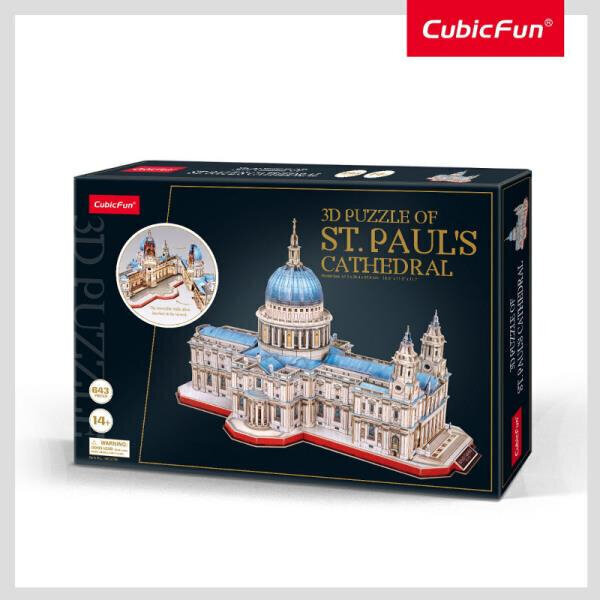 3D puzle CubicFun St. Paul's Cathedral 643 d. cena un informācija | Puzles, 3D puzles | 220.lv