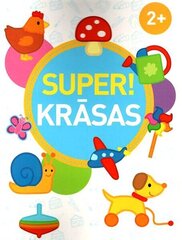 Super krāsas 2+ цена и информация | Книжки - раскраски | 220.lv