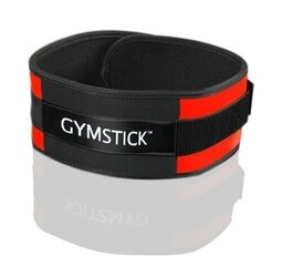 Пояс для поднятия тяжестей Gymstick (универсальный размер), красный/черный цена и информация | Гантели, гири, штанги | 220.lv