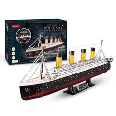 3D puzle CubicFun Titanic LED 246 d. cena un informācija | Puzles, 3D puzles | 220.lv