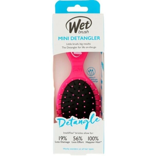 Matu suka bērniem Wet Brush Mini Detangler, Pink цена и информация | Matu sukas, ķemmes, šķēres | 220.lv