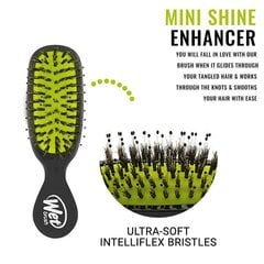 Щетка для волос Wet Brush Mini Shine Enhancer, Black цена и информация | Расчески, щетки для волос, ножницы | 220.lv