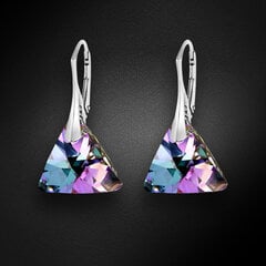 Серебряные серьги "Осирис (Vitrail Light)" с кристаллами Swarovski™ цена и информация | Серьги - пусеты, золотистые | 220.lv