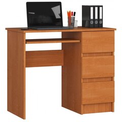 Письменный стол NORE A6, правый, светло-коричневый цена и информация | Компьютерные, письменные столы | 220.lv