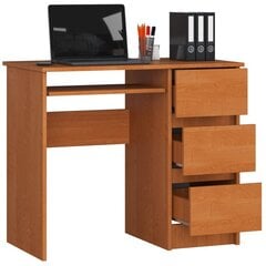 Письменный стол NORE A6, правый, светло-коричневый цена и информация | Компьютерные, письменные столы | 220.lv