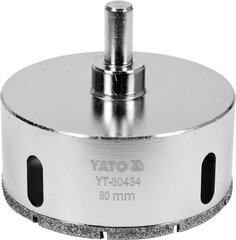 Dimanta urbšanas kronis Yato Ø 80 mm (YT-60434) cena un informācija | Rokas instrumenti | 220.lv