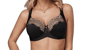 Elegants krūšturis EuroBra, melns цена и информация | Бюстгальтеры | 220.lv