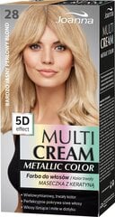 Matu krāsa Joanna Multi Cream Metallic Color, 28 Light Pearl Blonde cena un informācija | Matu krāsas | 220.lv