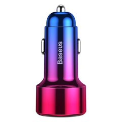 Baseus Magic Series Dual QC Car Charger with digital display 2x USB QC3.0 45W 6A Red (CCMLC20A-09) цена и информация | Зарядные устройства для телефонов | 220.lv