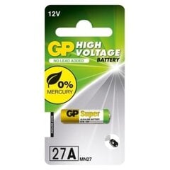 Baterija GP27A (12V) цена и информация | Батарейки | 220.lv