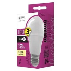 LED spuldze EMOS A60 14W 1521 lm E27 WW цена и информация | Лампочки | 220.lv