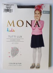 Meiteņu zeķbikses ar rakstu un lureksu MONA Tutti Lux 60 Grigiotto цена и информация | Носки, колготки для девочек | 220.lv