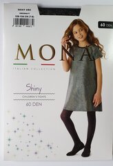 Meiteņu zeķbikses ar lureksu MONA Shiny 60 Navy цена и информация | Носки, колготки для девочек | 220.lv