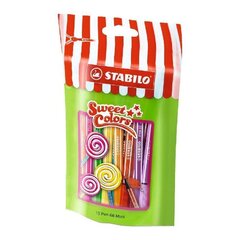 STABILO Pildspalvas, PEN 68, Mini, Lollipop, 15 krāsas cena un informācija | Rakstāmpiederumi | 220.lv