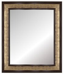 Spogulis Bari 40x50 cm, zelta krāsas/brūns cena un informācija | Spoguļi | 220.lv