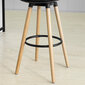 Bāra krēsls SoBuy FST70-SCH, melns/brūns cena un informācija | Virtuves un ēdamistabas krēsli | 220.lv