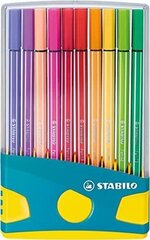 Flomāsteru komplekts STABILO Pen 68 ColorParade | 20 krāsas cena un informācija | Modelēšanas un zīmēšanas piederumi | 220.lv