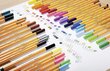 Pildspalvu komplekts STABILO POINT NEON |0.4 mm| 6 krāsas cena un informācija | Kancelejas preces | 220.lv