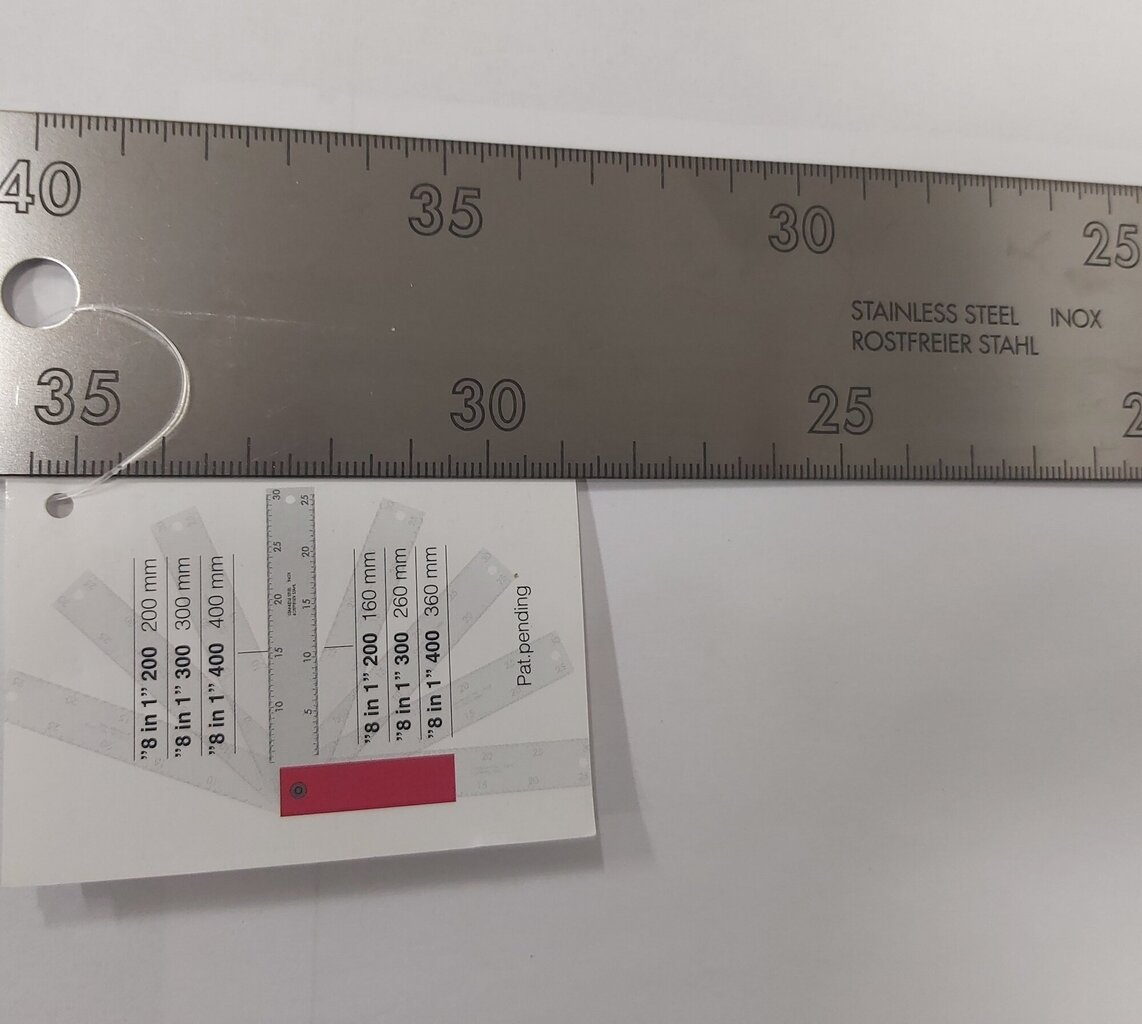 Profesionāls regulējams leņķmērs BMI 8 IN 1 (400x150 mm) цена и информация | Rokas instrumenti | 220.lv