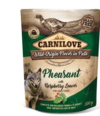 Carnilove Pate Pheasant With Raspberry Leaves 300g Suņiem cena un informācija | Carnilove Zoo preces | 220.lv