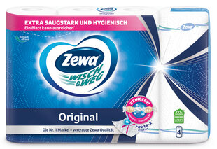 Бумажные полотенца ZEWA W&W Original, 4 рулона цена и информация | Туалетная бумага, бумажные полотенца | 220.lv