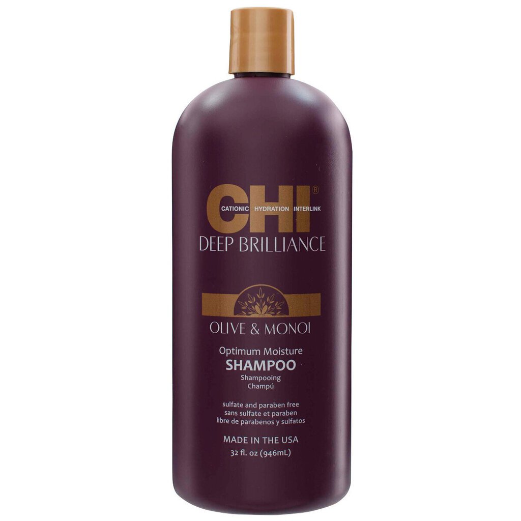 Mitrinošs matu šampūns CHI Deep Brilliance, 946 ml cena un informācija | Šampūni | 220.lv