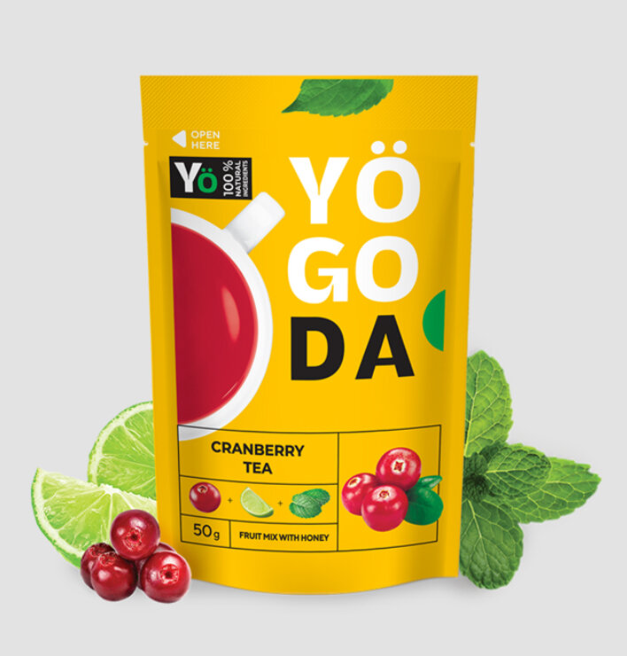 Yogoda Dzērveņu tēja, 12 x 50g цена и информация | Tēja | 220.lv