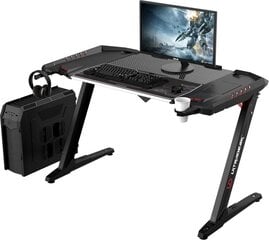 Spēļu galds Ultradesk Rocket, melns цена и информация | Компьютерные, письменные столы | 220.lv