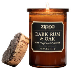 Ароматическая свеча ZIPPO Dark Rum & Oak (Темный ром и дуб) цена и информация | Подсвечники, свечи | 220.lv