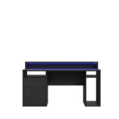 Datorspēļu galds Forte Tezaur B213B3, melns cena un informācija | Datorgaldi, rakstāmgaldi, biroja galdi | 220.lv