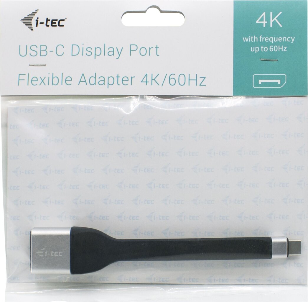 USB C uz Display Porta Adapteris i-Tec C31FLATDP60HZ  Melns cena un informācija | Adapteri un USB centrmezgli | 220.lv