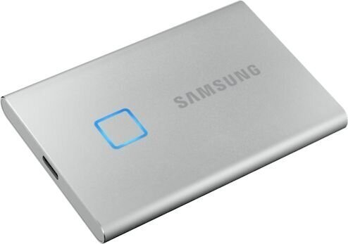 SAMSUNG T7 Touch 1TB USB 3.2 Write speed 1000 MBytes/sec Read speed 1050 MBytes/sec MU-PC1T0S/WW cena un informācija | Ārējie cietie diski | 220.lv