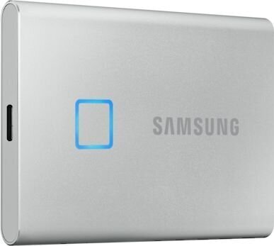 SAMSUNG T7 Touch 1TB USB 3.2 Write speed 1000 MBytes/sec Read speed 1050 MBytes/sec MU-PC1T0S/WW cena un informācija | Ārējie cietie diski | 220.lv