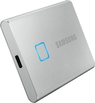 SAMSUNG T7 Touch 1TB USB 3.2 Write speed 1000 MBytes/sec Read speed 1050 MBytes/sec MU-PC1T0S/WW cena un informācija | Ārējie cietie diski | 220.lv