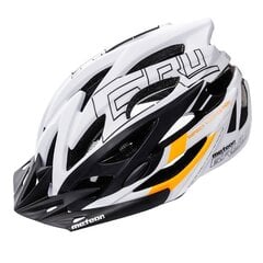 Шлем Meteor Grover, белый/черный/оранжевый цена и информация | Шлемы | 220.lv
